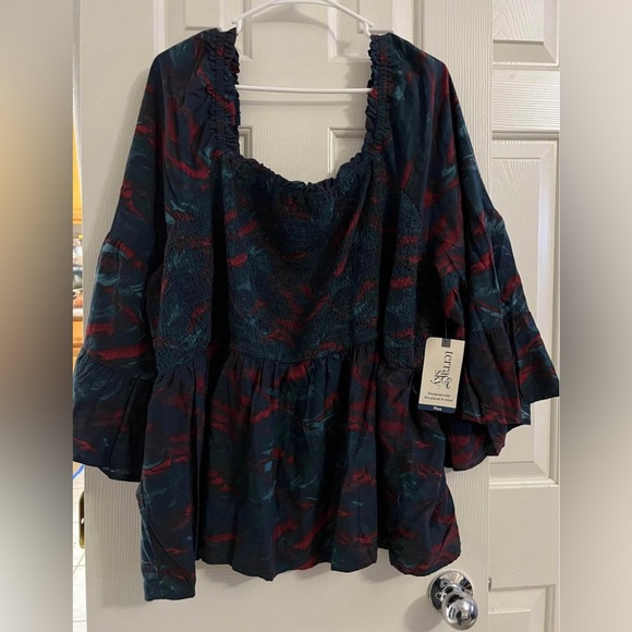 Terra & Sky Tops - Terra&Sky Plus Size Top 3X